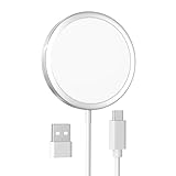 Caricatore Wireless per iPhone Magnetico, Caricatore senza Fili mag-Safe Ultra Sottile Ricarica Rapida per iPhone 16/15/14/13/12 Serie e AirPods 4/3/2/Pro