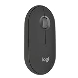 Logitech Pebble Mouse 2 M350s Wireless Bluetooth Slim, Portable, Lightweight, Customizable, Discrete Clicks, Easy-Switch for Windows, MacOS, iPadOS, Android, Chrome OS - Graphite