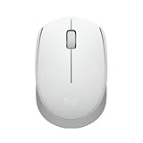 Logitech M171 Mouse Wireless per PC, Mac, Laptop, 2,4 GHz con Mini Ricevitore USB, Tracciamento Ottico, Durata della Batteria di 12 mesi, Ambidestro - Bianco