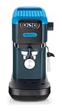 Ariete 1399 Macchina da caffè espresso Sky Blue, Per polvere e cialde ESE, 1300 W, Capacità 1,1L, 15 bar di pressione, Filtro 1, 2 tazze e cialda ESE, Cappuccino, Blu