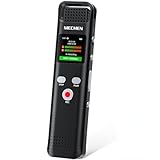 MECHEN 64GB Registratore Vocale Università, Attivazione Vocale Digitale, Cancellazione del Rumore, USB C, Registratore Audio per Riunioni Lezioni Interviste