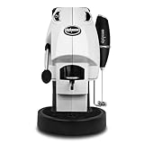 Didiesse Baby Frog Coffee & Tea – Macchina da Caffè a Cialde, con Frullino Montalatte e Doppio Portacialde per Caffè e Tè, Basso Consumo 450W, Erogatore Acqua Calda. (Bianco)