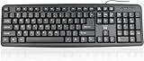 Ewent Tastiera Professionale USB Cablata, Layout Italiano QWERTY, Tastiera con filo per PC/Notebook/Laptop, Mac/Windows, nera