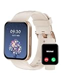 RUIMEN Smartwatch Uomo Donna Chiamate e Whatsapp Smart Watch Contapassi Cardiofrequenzimetro da polso Saturimetro Orologio Smart Fitness Sportivo Impermeabile per Android iOS Galassia