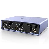 Donner Audio Interface Livejack Lite 2 In 2 Out, Interfaccia Audio USB 24-bit/192 kHz, TRS Bilanciato, Scheda Audio Computer per Registrazione con Amplificatore per Cuffie per PC/Win/Mac