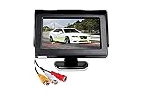 CLICLED Monitor TFT LCD da 4.3' regolabile display per retromarcia auto parcheggio 043 PAL/NTSC