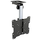 RICOO D0122 Supporto TV soffitto Girevole Pieghevole Televisore 13-33' (33-84cm) Staffa universale Televisione LED LCD Curvo VESA 75x75-200x200