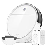 OKP K5B Robot Aspirapolvere e Mocio Ultra Sottile 7.7 cm, 2500Pa, Wi-Fi/App/Alexa, Adatto per Salviette Monouso, Ideale per Peli di Animali, Tappeti, Pavimenti Duri, Automatic Recharge