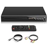 Lettore Blu-Ray HD per TV, Lettore Blu-Ray HD Riproduci Dischi Blu-Ray Region 2, Lettore CD DVD 1080P per Tutte le Regioni per TV Intelligente, con Ingresso USB/Uscita Coassiale AV HDMI (Regione 2)