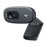Logitech C270 Webcam HD, 720p/30fps, Videochiamate HD Widescreen, Correzione Automatica ‎Luminosità, Microfono Riduzione del Rumore