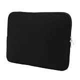 RiToEasysports Borsa da Viaggio per Tablet, Custodia Portatile per Tablet, Borsa per Laptop in Neoprene Impermeabile con Cerniera per Laptop e Notebook, Nera (11 Pollici)