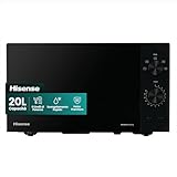 Hisense H20MOBP1 Forno a Microonde, Nero, 20 l