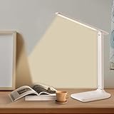Lampada da Scrivania,Lampada da Tavolo LED,Pieghevole 3 Colori Livelli di Illuminazione,USB Ricarica,Tocca Controllo,con Protezione Gli Occhi LED Luce Scrivania per Bambini Studio,Lavoro,Ufficio
