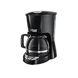 Russell Hobbs Macchina Caffè Americano - Timer Digitale, Con Filtro per Estrazione e Aroma Ottimali - Max 10 tazze; Caraffa in Vetro da 1.25 L; Piastra riscaldante; Antigoccia; TexturePlus 22620-56