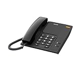 Alcatel T26 NERO Telefono fisso con Tasto di richiamata e indicatore luminoso di chiamata in arrivo, installabile a muro