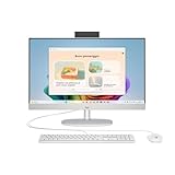HP 24-cr0002sl All-in-One, AMD Ryzen 3 7320U, 8GB RAM LPDDR5, 512GB SSD NVMe, AMD Radeon Integrata, Display da 23,8' FHD IPS, Wi-Fi, Audio Integrato da 2W, Windows 11, Non è Touch, Bianco