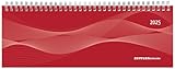 Planner settimanale da scrivania Red 2025 - Planninig da scrivania settimanale 29,7 x 10,5 cm