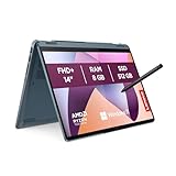 Lenovo IdeaPad Flex 5 Notebook Convertibile Touch 14' WUXGA (1920x1200), AMD Ryzen 7 5700U, 8GB RAM, 512GB SSD, Windows 11 Home, WiFi 6 - Stone Blue, LENOVO Digital Pen INCLUSA, Esclusiva Amazon