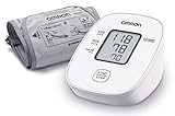 OMRON X2 Basic Misuratore di Pressione Arteriosa da Braccio Digitale, Apparecchio Automatico per Misurare la Pressione Sanguigna a Casa, clinicamente validato, Bianco/Grigio