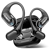QXUFV Auricolari Open Ear, Cuffie Bluetooth Sport 5.4 con Stereo Bassi Pressanti, 4 HD Mics, Impermeabile IP7, 48 Ore, Controllo Tattile, Auricolari Bluetooth Sport ad Gancio per Corsa/Ciclismo, Nero