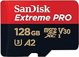 SanDisk Extreme Pro Scheda di Memoria microSDXC da 128 GB e Adattatore SD con App Performance A2 e Rescue Pro Deluxe, fino a 170/90 MB/sec, UHD 4K ready, Classe 10, UHS-I, U3, V30