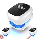 Dispositivo Trattamento Laser Micosi Unghie, Unghie Terapia Laser Portatile con Display a Tempo, Ricaricabile, 4 x 500 nm di luce blu e 2 x 950 nm di luce infrarossa, per unghie e unghie dei piedi