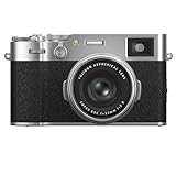 Fujifilm X100VI Fotocamera Digitale Compatta 40Mp, Sensore X-Trans CMOS 5 HR, IBIS, Obbiettivo 23mmf2, Filmati 6.2K 30P, Mirino Ibrido, Schermo LCD 3' Touch Orientabile, Argento