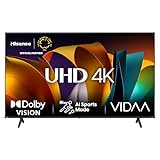Hisense TV 43' 4K Ultra HD 43A6N, Smart TV VIDAA U7, Dolby Vision, HDR 10+, DTS Virtual:X, Game Mode, Alexa Built-in, VIDAA Voice, Tuner DVB-T2/S2 HEVC 10, lativù 4K, 43'', 2024 LED