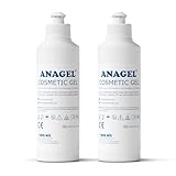 Anagel, gel cosmetico per trattamenti laser e luce pulsata (etichetta in lingua italiana non garantita), 2x250ml