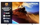 Philips Ambilight 55OLED770 4K OLED Smart TV - Display 55’’ con processore P5 AI Perfect Picture Ultra HD, Titan OS, Dolby Vision e Atmos Sound - Funziona con Alexa e Google