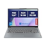 Lenovo IdeaPad Slim 3 Notebook 15,6” FHD (1920x1080), Intel Core i5-12450H, RAM 16GB, 512GB SSD, Grafica Integrata, WiFi 6, Windows 11 Home - Arctic Grey