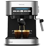 Cecotec V1704521 - Macchina per il caffè digitale per espresso e cappuccino, 20bar, ugello a vapore orientabile, 850W, 1,5l