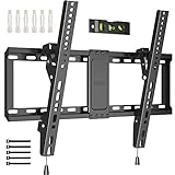 BONTEC Supporto da Parete per TV LCD LED e Curvi da 37-82 Pollici, Inclinabile Staffa TV, 65 Pollici per Televisore, Max VESA 600x400mm, Fino a 60 kg, Supporto con Fascette per Cavi