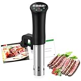 Sous Vide Roner Cucina Professionale Slow Cooker Circolatore Termico, Termocircolatore a Immersione Inox per Cottura a Bassa Temperatura, con Ricettario e Custodia Protettiva
