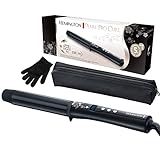 Remington Ferro Arricciacapelli - Per ricci grandi 32 mm- Pearl Digital: Rivestimento in ceramica con vere perle; Display LCD 130-210°C, Guanto termico, onde delicate per capelli forti, CI9533