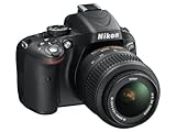 Nikon D5100 - Fotocamera digitale SLR con obiettivo VR da 18-55 mm (16,2 MP), schermo LCD da 3'' (rinnovato)
