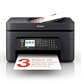 Epson Workforce WF-2950DWF Stampante Multifunzione A4 a getto d'inchiostro (Stampa Fronte Retro, Scansione, Copia, Fax) Display LCD 6.1cm, ADF, WiFi, Stampa da mobile e su Cloud, AirPrint