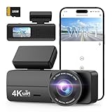 SIGRILL Dash Cam Auto 4K,WiFi Dash cam con scheda da 32GB,Dashcam con Visione Notturna Migliorata,Telecamere per Auto Controllata da App con Modalità di Parcheggio 24H,G-Sensor,Registrazione in Loop