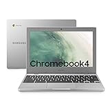SAMSUNG Chromebook 4, Computer Portatile XE310XBA Chrome OS, Display Screen 11.6” Full HD LED, Batteria 39Wh, RAM 4GB, Memoria 64 GB, USB-C, Argento (Platinum-Titan), Versione Italiana