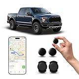 GPS Tracker per Auto, Magnetico Nascosto Localizzatore Gps Senza SIM, GPS Auto Localizzatore Compatibile con Apple Find My App per Bambini, Auto, Animali Domestici (2 Nero)