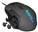 Roccat Nyth Modular MMO Gaming Laser-Mouse (12000dpi, pulsanti pollice e parti laterali intercambiabili) colore nero