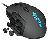 Roccat Nyth Modular MMO Gaming Laser-Mouse (12000dpi, pulsanti pollice e parti laterali intercambiabili) colore nero