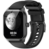 LAOYABB Smartwatch Uomo Donna, Sportivo Fitness Tracker con Effettua o Risposta Chiamate, 2.01' Intelligente Orologio con Contapassi/Cardiofrequenzimetro/Sonno, IP68 Smart Watch per Android iOS