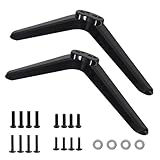 Supporto TV Universale Compatibile con Maggior Parte dei TV LCD LED da 32 40 49 50 55 Pollici, Gambe Nere per TV Base, Supporto TV da Tavolo, Piedi per Smart TV con Viti, Facile da Installare
