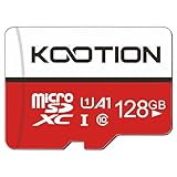 KOOTION 128GB Scheda di Memoria Micro SD U1 A1 4K Scheda MicroSDXC 128 Giga Classe 10 UHS-I Memory Card TF Alta Velocità Fino a 100MB/s per Telefono,Videocamera,Gopro