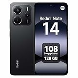 Xiaomi Redmi Note 14 Smartphone, 6GB RAM 128GB, Schermo 6.67' AMOLED, 120Hz, Fotocamera 108MP, Sensore di impronte digitali, NFC, 33W turbo ricarica, 5500mAh, Midnight Black