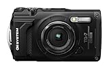 OM SYSTEM Tough TG-7 nero, 12MP, impermeabile, resistente agli urti, modalità di ripresa subacquea e macro, video 4K, zoom 4x-grandangolare (erede di Olympus TG-6)