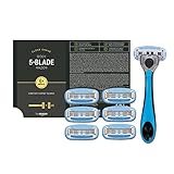 by Amazon Rasoio Corpo ed Intimo Uomo a 5 lame con 6 ricariche