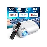 [Netflix ufficiale] Proiettore 4K, App integrate/Dolby Audio YOTON Y9 Proiettore portatile WiFi 6 Bluetooth 5.4, 2025 Upgraded 1080P Nativo Smart TV One-Click Use Netflix/YouTube/PrimeVideo