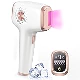 Epilatore Luce Pulsata di Ghiaccio a Casa 999.999 Flash IPL Indolore 9 Energia Livelli Depilatore Luce Pulsata per Viso,Corpo,Schiena,Gambe,Linea